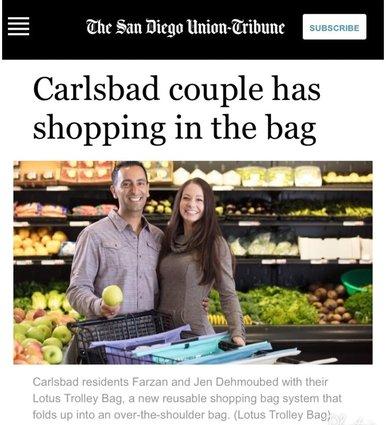 SAN DIEGO UNION-TRIBUNE — Carlsbad couple has shopping in the bag