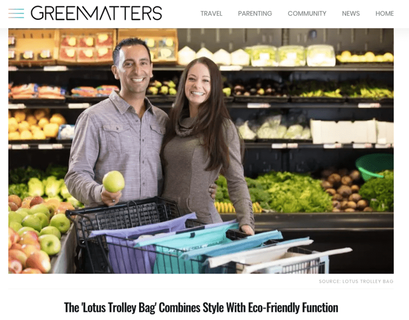 GREENMATTERS — The Lotus Trolley Bag Combines Style with Eco-friendly Function