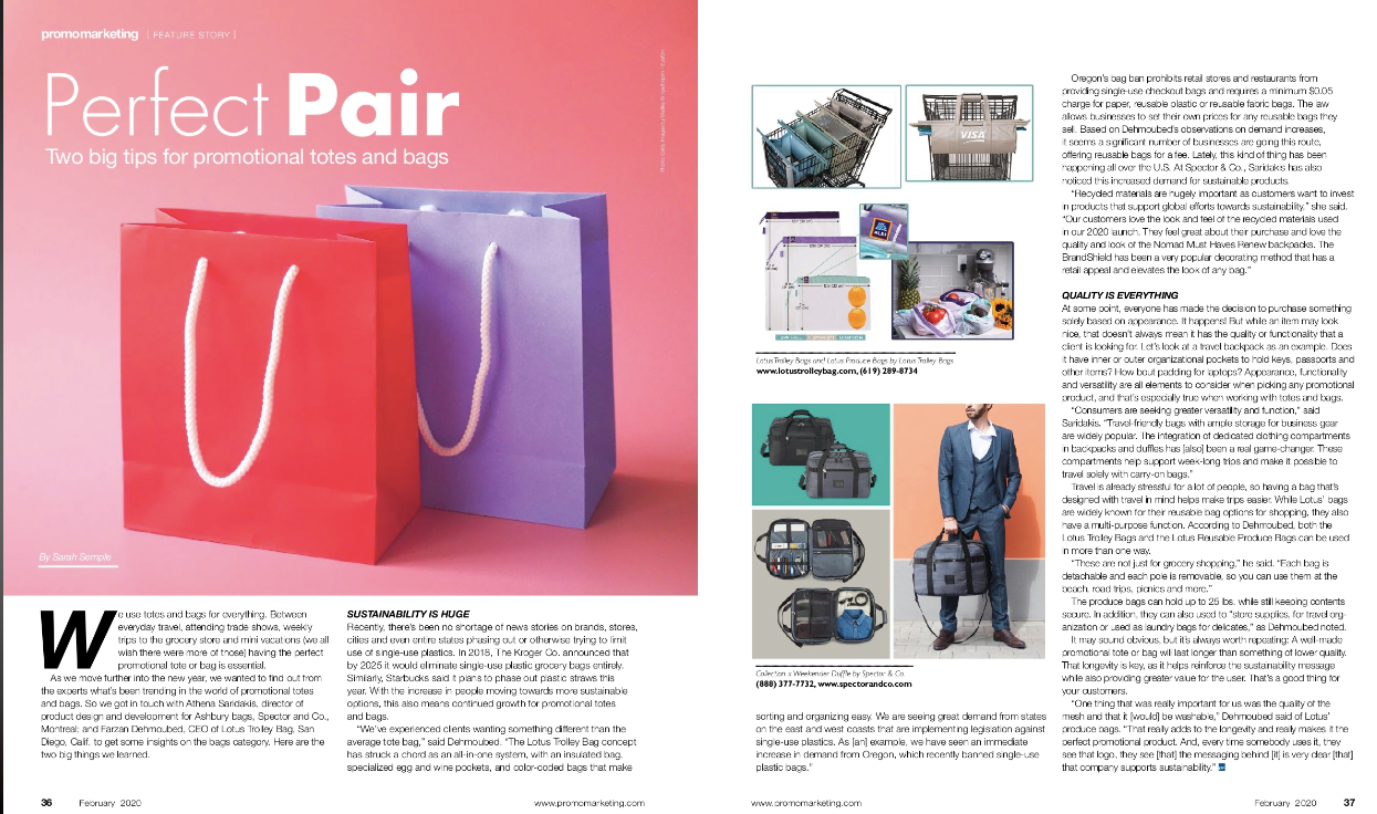 Lotus Trolley Bags in Promo Marketing!