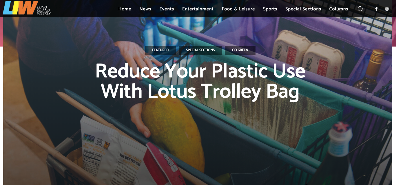 Lotus Trolley Bag in Long Island Weekly