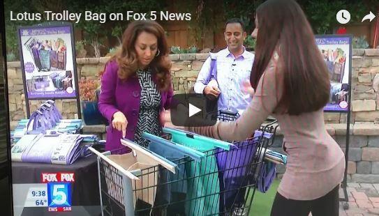 Lotus Trolley Bags featured in Fox 5