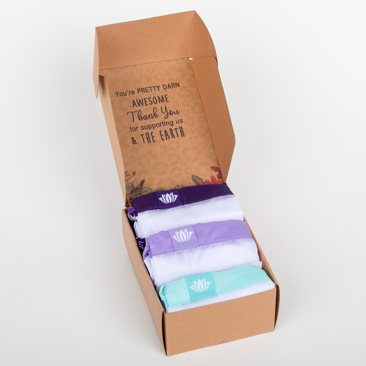 Lotus Produce Bags - Premium Mesh - Set of 9